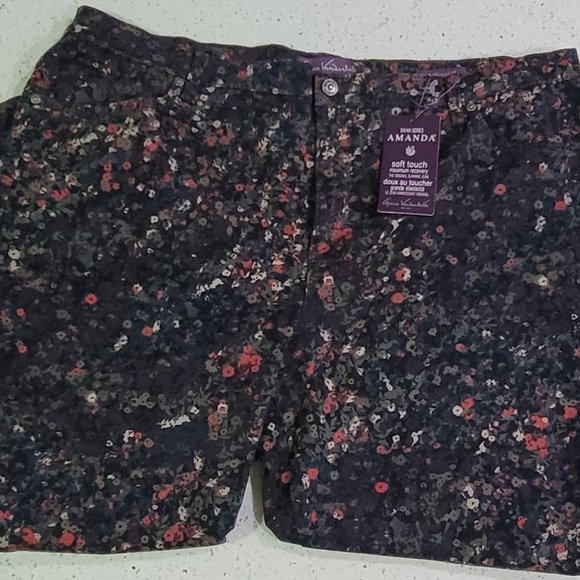 Gloria Vanderbilt Amanda Jeans Floral Classic Rise - Picture 2 of 5